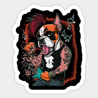 Boxer rocker Sticker